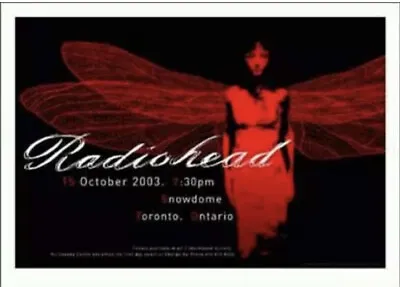 $249.77 • Buy RADIOHEAD TORONTO 2003 CONCERT POSTER Rare 🔥 Sn/175