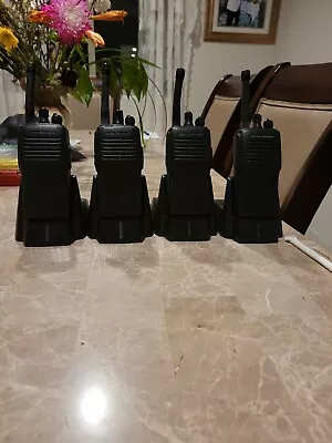 4 VERTEX STANDARD VX-160U 2 WAY RADIOS With CHARGERS • $325