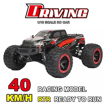 Off-Road Truck RC Car High Speed 40km/h 1/16 2.4GHz Racing Car 4WD RTR Toys • £65.88