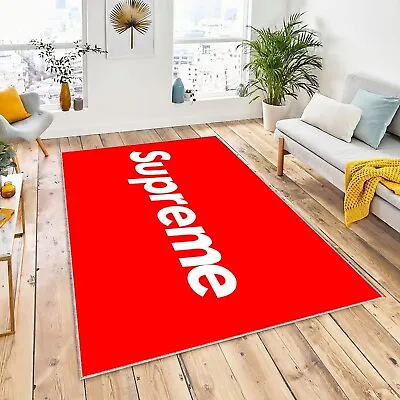 Red Supremme Fashion Street Rug Popular Sup Art Rug Home Decor Carpet Gift • $219.99