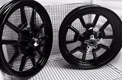 Harley Rims Dyna Low Rider Low Rider S Custom Gloss Black Oem Wheels Exchange • $799