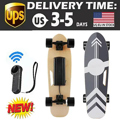 Electric Skateboard With Remote 350W Longboards 12.4MPH Top Speed For Adults^US • $119.99
