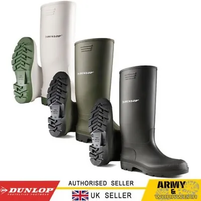 Dunlop Waterproof Wellies Wellington Boots Mens Ladies Festival Rain Snow Mud • $17.01