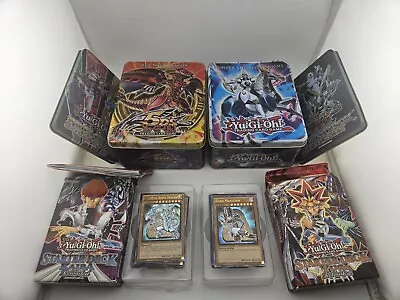 2x Yugioh Starter Deck Kaiba Reloaded And Yugi Reloaded Two Tins & 2 More Lids • $105