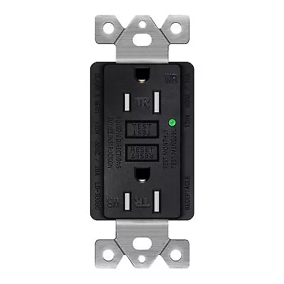 GFCI Receptacle 15A With LED Indicator Tamper Resistant WR Indoor Outdoor Use • $13.69