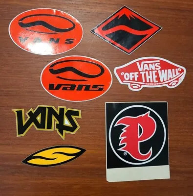 Vintage Vans Skateboarding And Snowboarding Vinyl Stickers Lot Of 7 • $12