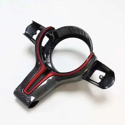 For BMW F20 F30 F32 F10 F12 F25 F26 F16 M Steering Wheel Trim Carbon Fiber Red • $289.22