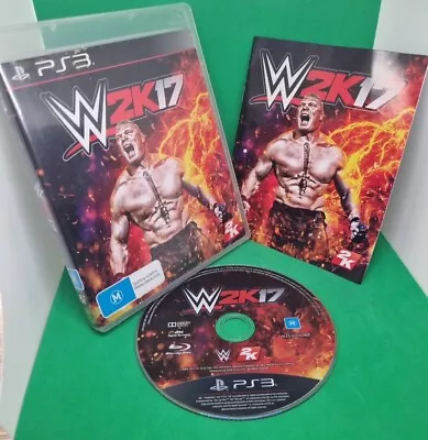 PS3 Game W2K17 WWE Wrestling - Complete W Manual • $25.64