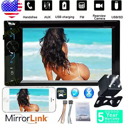 $121.23 • Buy Estéreo De Pantalla Para Coche Carro Enlace Telefónico DVD CD Con Cámara Revers