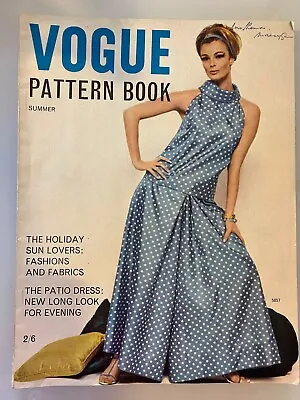 VOGUE PATTERN BOOK 1963 June July FREE GIFT WRAP  Fast Dispatch • $28.61