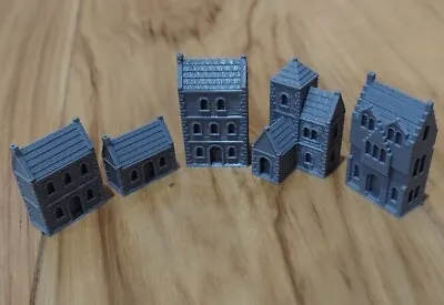 Miniature Medieval Fantasy Town Buildings 5-Piece - 3D Printed • $8