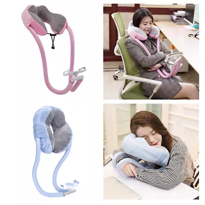 $33.42 • Buy 2-in-1 U-Shaped Neck Pillow With  Tablet Phone Holder Memory Foam N  J.