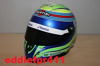 1/2 2016 Felipe Massa Replica Mini Schuberth Helmet Williams Formula F1 New Rare • $192.44