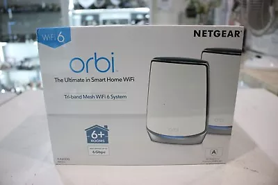 Netgear Orbi RBK852 AX6000 Tri-Band WiFi 6 Mesh Router + Satellite System • $639