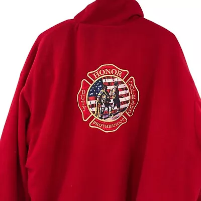 VTG Firefighter Brotherhood Fireman Mens Reversible Jacket Size • $56.25