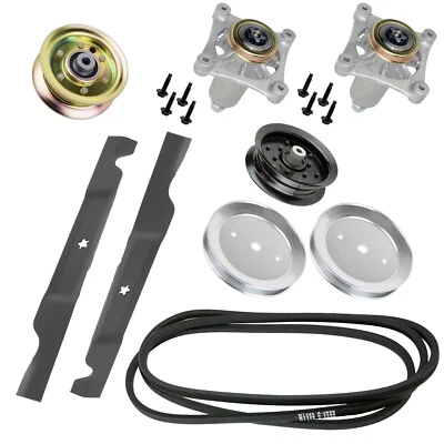 $88 • Buy 46  Deck Spindles Blade Belt Pulley Kit For Husqvarna YTH20K46 YTH22V46 YTH21K46