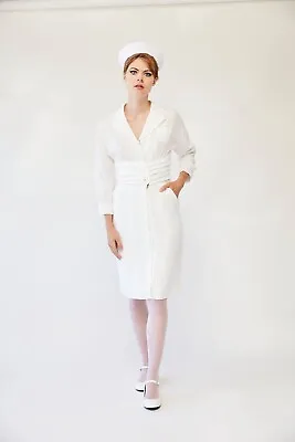 L'ecole Des Femmes 1950s Nurse Dress BNWOT L RRP$350 • $96.02