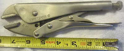 1 Craftsman USA  45342 Straight Jaw Locking Pliersvice Grip Tool VintageNICE • $9.29