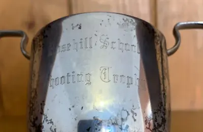 Rosehill School Shooting Vintage Silver Plate Trophy Cup Trophies Trophy • $37.88