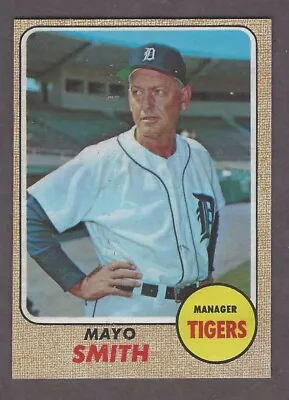 1968 Topps Baseball Card 544 Mayo Smith Detroit Tigers EX+/EXMT • $10