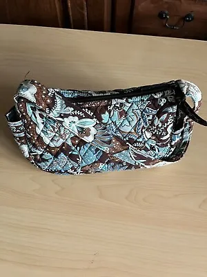 Vera Bradley Small Handbag Brown / Aqua Blue Pre-owned • $8