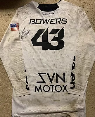 Tyler Bowers Kawasaki Autographed Race Used Seven Jersey Motocross Supercross • $124.99