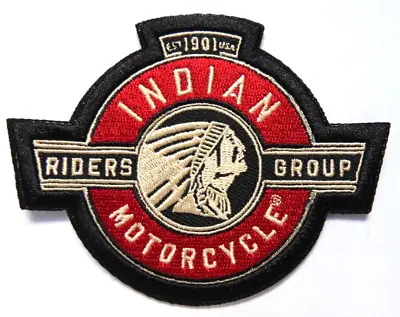 Indian Motorcycle Biker Patch Embroidered Sew-On Iron- On Biker Jacket Patches • $6.95