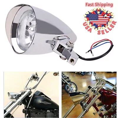 Universal Aluminum Motorcycle Chopper Bobber Bullet 4.5  Custom Head Light Lamp • $57.29