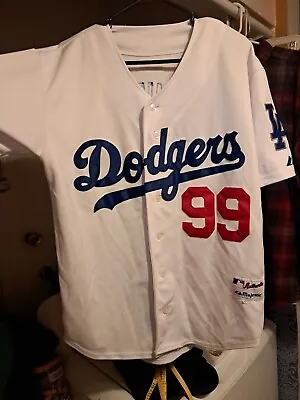 Manny Ramirez Los Angeles Dodgers Jersey Baseball Majestic White Men 52 25 ×31  • $59.99