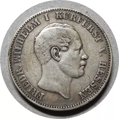 Elf Germany Hesse Cassel Electorate 1 Thaler 1858 CP • $100