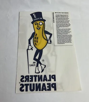 Vintage Planters Mr. Peanut Original Advertising IRON ON Shirt Transfer  • $16.99