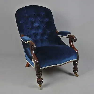 Regency Mahogany Environmentally Friendly Library Chair C. 1820 • £650