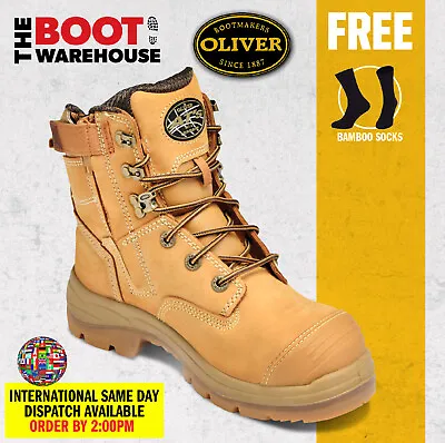 Oliver Work Boots 55332z Steel Toe Cap Safety Side Zip Scuff Cap. AU STOCK!! • $189.95