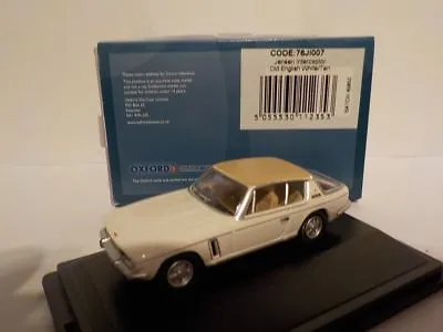 Jensen Interceptor - White/Tan  Model Cars Oxford Diecast • £9.65