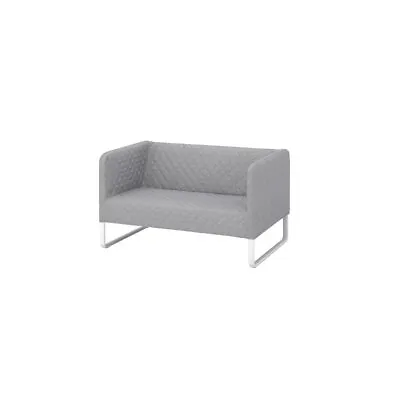 Brand New IKEA Two Seat KNOPPARP Sofa Knisa Light Grey Durable Metal Structure • £224.99