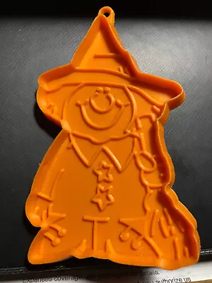 Vintage Hallmark Cookie Cutter Halloweed Orange Funny Witch W/Broom NEW PLS READ • $6