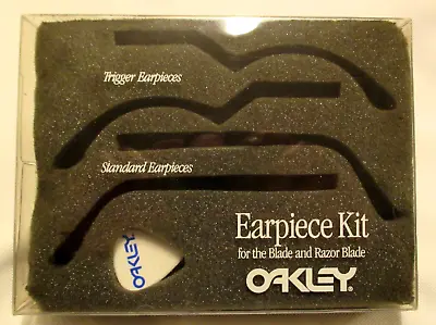 Oakley Razor Blades Earpiece Box Kit Foam Guitar Pick No Ear Stems Vintage 80's • $49.99