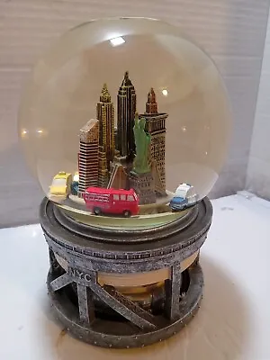 Macy's 2005 New York City Snow Globe Buildings Display- Music- Spinning Cars  • $129.99