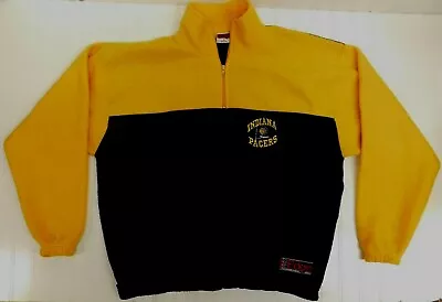 Vtg Pro Edge 1996 Indiana Pacers Mens Medium 1/4 Zip Pullover Sweatshirt Fleece  • $16.99