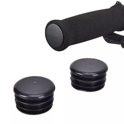 £2.29 • Buy 2 Pcs Bike Handlebar Cap Bicycle Grips End Lock-On Plugs Bar Grips Caps Covers