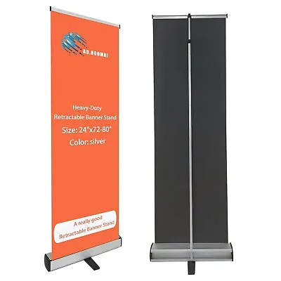 Heavy-Duty 24 X72-80  Retractabel Banner Stand (Stand ONLY) Roll Up Display • $47.99