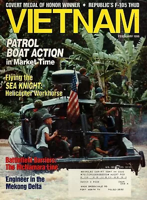 Vietnam Magazine February 1996 Patrol Boat Action In Market Time • $7.99