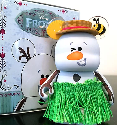 Disney Store Vinylmation 3  Frozen Series Olaf Snowman Summer Hula Skirt Chaser • $51.99