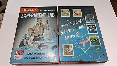 1958 Gilbert Chemistry Experiment Lab Set Vintage Toy 12035 Metal Case ONLY • $50