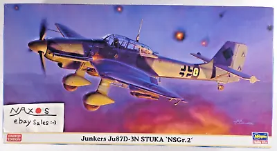 HASEGAWA 1:48 Junkers Ju87D-3N *NSGr.2* W/Metal Parts LIMITED EDITION No.07323 • $48