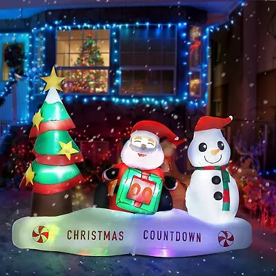 6' Christmas Inflatable Outdoor Lighted Christmas Countdown Yard Decor • $149.99