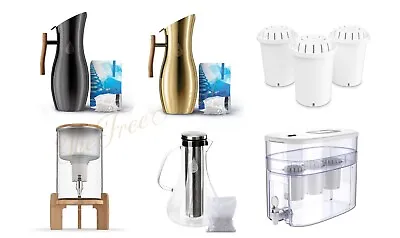 Ph Vitality Jug Replenish Pitcher Recharge Water Dispenser Pack Of 3 Filters • £64.99
