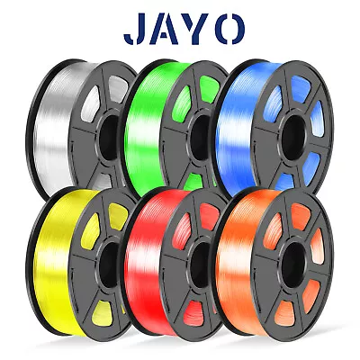 JAYO PLA Clear 1.75mm 3D Printer Filament 1.1kg PLA+ Transparent Low Shrinkage • $27.99