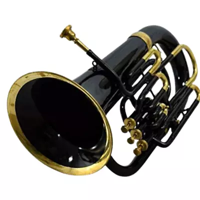 3 Valve Black Lacquered Euphonium Brass Bb Nickel Plated With Hard Case By Zaima • $310