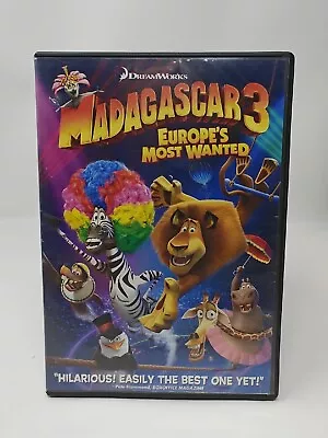 Madagascar 3: Europe's Most Wanted DVD Widescreen 2012 (Ben Stiller) Animation  • $3.90